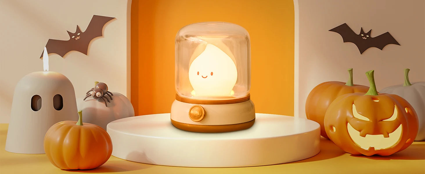 Veilleuse Miniflam LED rechargeable - lampe portable réglable chambre halloween