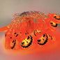 Guirlande lumineuse Halloween - citrouilles LED décoration pour fenêtre